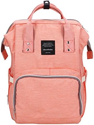 Multi-functional Anti-theft Mummy Diaper Handbag Large Capacity Maternal and Infant Backpack (Orange)