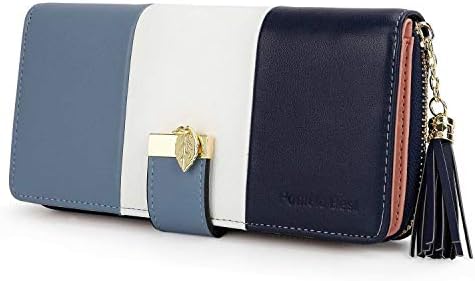 Pomelo Best Women’s Long Wallet, Card Case, Coin Purse, Magnetic Prevention, Large Capacity, PU Leather, Smartphone Holder