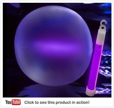 PartyLights Novelty Party Fun Novelty Glow Beach Ball 10" Purple
