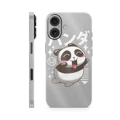 Glossy Glitter Phone Skin Compatible with Apple iPhone 16 - Panda Kawaii - Prem…