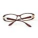 Cyxus Blue Light Filter Oval Brown Glasses, Anti Eyestrain Headache Classic Eyewear