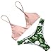 RUUHEE Womens Push up Bikini Beach Swimsuit Low Waist Beachwear (Pink Small)