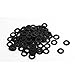 uxcell M5 x 10mm x 1mm Black Zinc Plated Flat Washers Gaskets Spacers 100PCS
