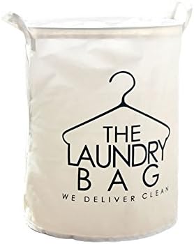 Xaber Kin 17.72'' x 13.78'' Home Laundry Hamper With Lid Bucket Waterproof Foldable Dirty Clothes Organizer (White)