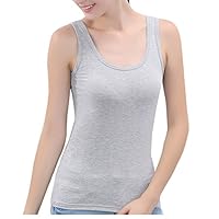 KAMA BRIDAL Women Activewear Running Workouts Clothes Yoga Tank Top Bra for Women Grey L