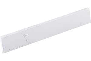 EQLOO 21 in. W x 4 in. H Engineered Stone Sidesplash for Bathroom Vanity Sink Top in Carrara White