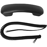 The VoIP Lounge Handset with Cord for Panasonic KX-DT300 and KX-NT300 Phone | KX-DT321 KX-DT333 KX-DT343 KX-DT346 KX-NT333 KX-NT343 KX-NT346 KX-NT366