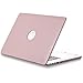 Kuzy Compatible with MacBook Pro 15.4 inch with Retina Display Older Model: A1398 Leather Hard Case Shell Cover 15 inch Leatherette, Baby Pink