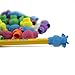 Adorox 144 Pieces Neon Safari Zoo Assorted Animals School Pencil Eraser Tops (144 Pieces)
