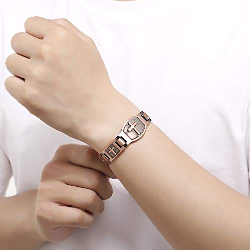 Jecanori Lymph Drainage Copper Bracelet for Men100 Copper