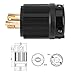 L14-20P Locking Plug Generator Lock Adapter Male Plug 20 Amp 125/250 V 3 Pole 4-Prong Industrial Grade Grounding