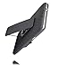 Galaxy Note 3 Holster Belt Clip Case: Stalion Secure Shell & Kickstand Combo (Jet Black) 180° Degree Rotating Locking Swivel + Shockproof Protection (Not for Samsung Galaxy Note 3 Neo)