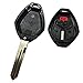 Horande Keyless Entry Remote Key Fob Case Cover fit for 2006 2007 2008 Mitsubishi Eclipse 2006-2007 Galant Key Fob Shell No Chips