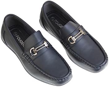 Boys Navy Loafer Dress Shoes With a Buckle Accent (13 M US Little Kid)