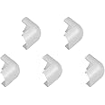 D-Line Medium Cable Raceway External Bend, for use with 1.18" (W) x 0.59" (H) Cable Cover - 5-Pack, White