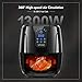 VPCOK 3.7-Quart XL Air Fryer with Recipes, 6 Cooking Presets, 1300 Watt, Power Air Fryer XL