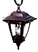 Black Vintage Shepard Hook Solar Lantern Outdoor Light