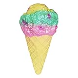 Kiibru Squishy Rainbow Colossal Slow Rising Squishies Scented Ice Cream Cone Kids Toys