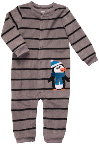 Carter's Infant Long Sleeve One Piece Coverall - Bundled Up Penguin-3 Months