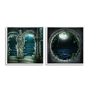 Framed Dreamscape Home Artwork for Living Room Bedroom x2 Panels