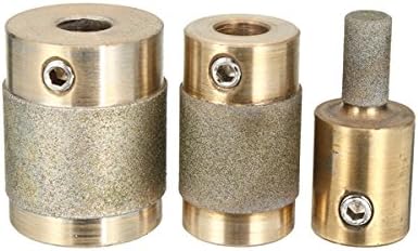 3pcs Grinding Bits Set 1/4 3/4 1 Inch Stained Glass Grinder Head for Grinding Machine