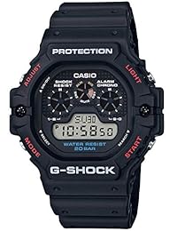 Casio G-Shock Reloj digital resistente al agua con esfera negra para hombre DW5900