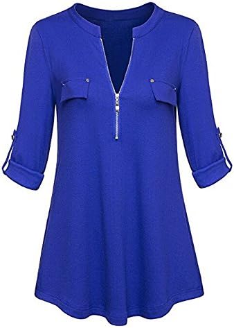 Clearance Women Shirts Teen Girls Long Sleeve Zipper Blouse T Shirt Vest Tops Tank Tops for Summer