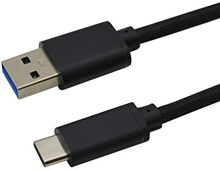 USB C, USB 3.1 Type-C to USB 3.0 Type-A [56k Ohm Resistor] Metal Shielding Braided Cable - 3.3 Feet (1 Meter) Black