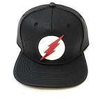 The Flash Logo Black Snapback Baseball Hat