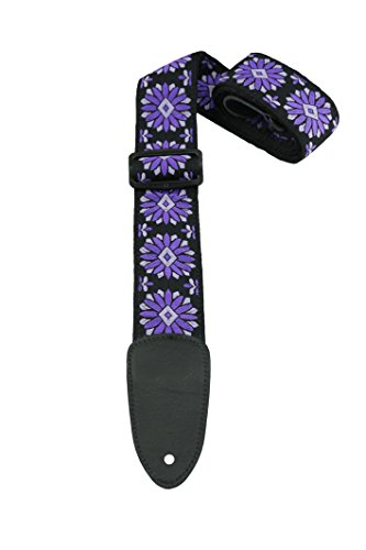 Henry Heller HJQ2-09 Guitar Strap, Purple