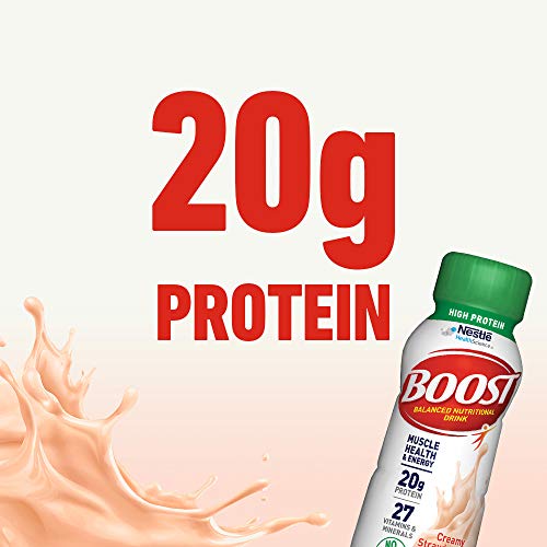 BOOST High Protein Balanced Nutritional Drink, Creamy Strawberry, 8