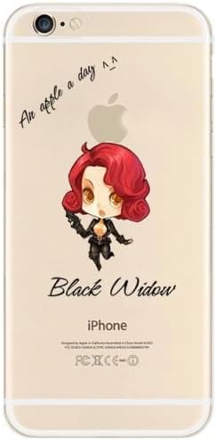 NEW MARVEL AVENGERS Transparent TPU SOFT FOR APPLE IPHONE 6/6s & 6+/6+s (APPLE IPHONE 6/6s, BLACK WIDOW) Electronics