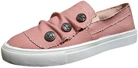 Women Loafers Vintage Out Shoes Round Toe Platform Flat Heel Buckle Strap Casual Walking Shoes