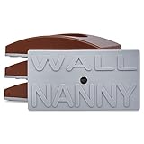 Wall Nanny (4 Pack) Baby Gate Wall Protector - Dark Trim Color - No Safety Hazard on Bottom Spindles - Small Saver Pad Saves Trim & Paint - Best Dog Pet Child Walk Thru Pressure Gates Guard (Brown)