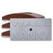 Wall Nanny (4 Pack) Baby Gate Wall Protector - Dark Trim Color - No Safety Hazard on Bottom Spindles - Small Saver Pad Saves Trim & Paint - Best Dog Pet Child Walk Thru Pressure Gates Guard (Brown) primary