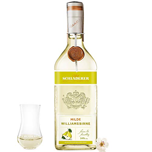 Schladerer Milde Williams-Birne, mild und fruchtig dank sonnengereifter Birnen - Set mit graviertem Schladerer Glas… – Bild 6
