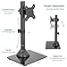 VIVO Single LCD Computer Monitor Mount, Freestanding Desk Stand with Glass Base for 1 Screen up to 32 inches (STAND-V001HG)thumb 1