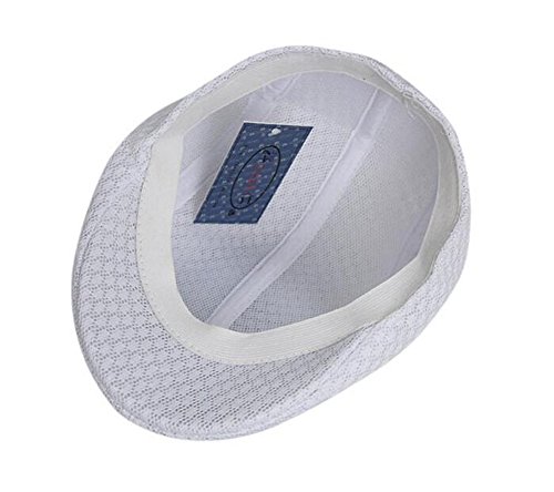 Zegoo Men's Women's Solid Color Peaked Cap Newsboy Hat