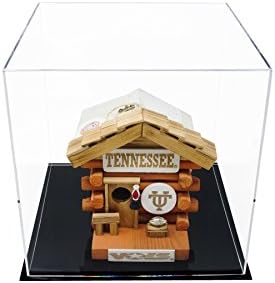Better Display Cases Versatile Acrylic Display Case, Cube, Dust Cover or Riser with Black Base 12" x 12" x 12" (A061-CDS)
