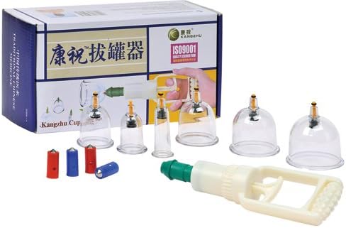 Galena International Dr. Piyush Jain Kanghzu 6 in 1 Vacuum Myofascial Decompression Cupping Set GXtreme