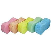 uxcell 5 Pcs Assorted Color 8 Shape Cleaning Wash Sponge Pad for Auto Cars
