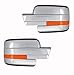 EAG 09-14 Ford F150 Truck Mirror Cover with Turn Light Signal Hole Triple Chrome Plated ABS (65-0304)