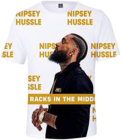 Nipsey Hussle RIP 3D T-Shirt Hip Hop, Rap Tribute T Shirt
