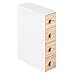 iDesign RealWood 4-Drawer Flip Vanity Organizer - 2.6