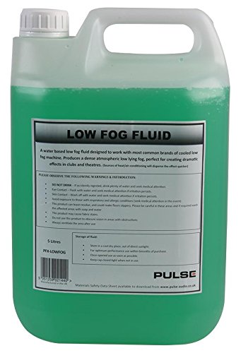 Low Fog Fluid 5 Litre Dense Atmospheric Low Lying Fog Effect
