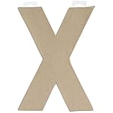 Darice 2862-X Paper Mache Letter - X - 8
