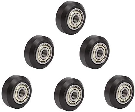 Zhuhaimei, 3D Printer POM Wheel Plastic Pulley Linear Bearings For CR10 Ender3(color:BLACK)
