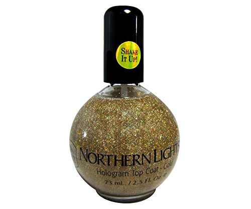 inm Northern Lights Hologram Top Coat - Gold 2.5oz