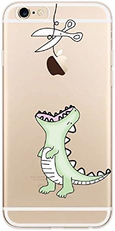 iPhone 6s Case, Vect iPhone 6 Case Clear with Design Soft TPU Shock-Absorption Scratch-Resistant Slim Fit Protective Cover for iPhone 6s iPhone 6 4.7 inch (Mint Dinosaur)