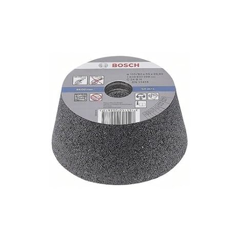 Bosch Professional Zubehör 1608600239 Schleiftopf, konisch 90 mm, 110 mm, 55 mm, 24